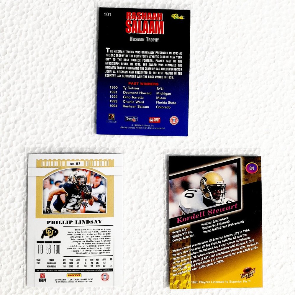 Colorado Buffaloes 9 Card Lot - CFTBL [9_4_1] - Picture 6 of 8